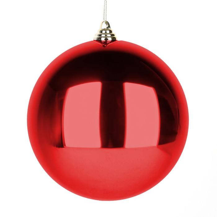 Christmas ball, GLOBAL DECORATION, 20cm, Red, PVC