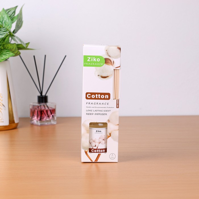 Odorizant camera, ZIKO, 100ml, Cotton, cu betisoare