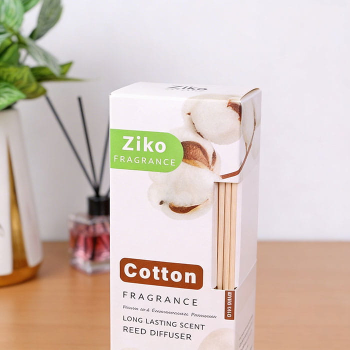 Odorizant camera, ZIKO, 100ml, Cotton, cu betisoare