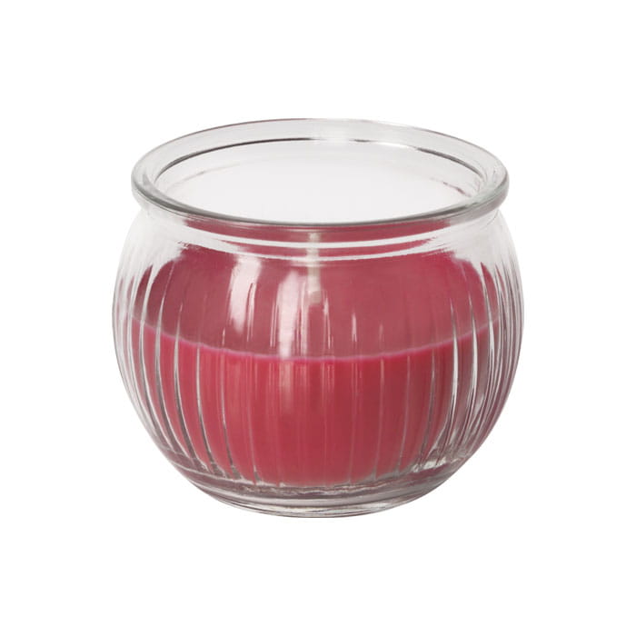 Scented candle, AURA, Summer Fruits, 18 hours, 80 gr, Red