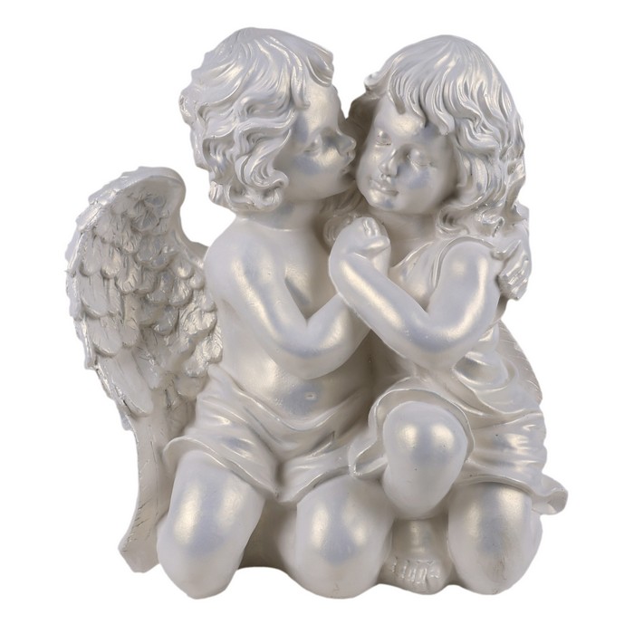 Statuieta ingeri pereche, ORIENS, Perla, 41cm, Gips