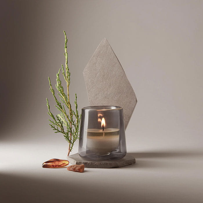 Scented candle, BOLSIUS, Gardenia & Feige, 20 hours, White