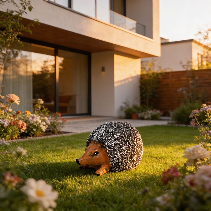 Figurine hedgehog mama, ORIENS, Mix, Gypsum