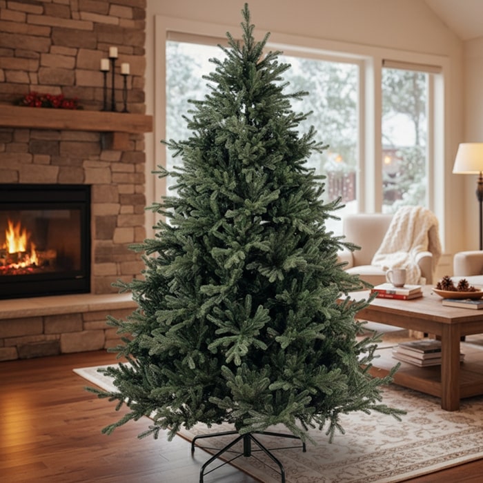 Brad de craciun, GLOBAL CHRISTMAS, Royal, Verde, 230 cm, PE