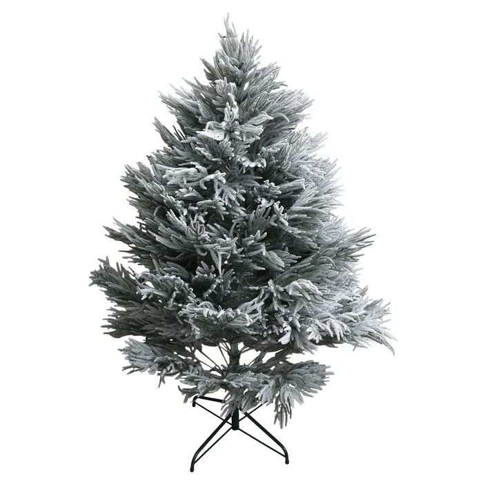 Brad de craciun, YALUNKA, Aspen, Alb/Verde, 210 cm, PE, Inzapezit