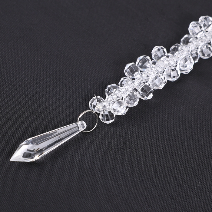 Decoratiune craciun, GLOBAL CHRISTMAS, 18cm, Transparent, Acril