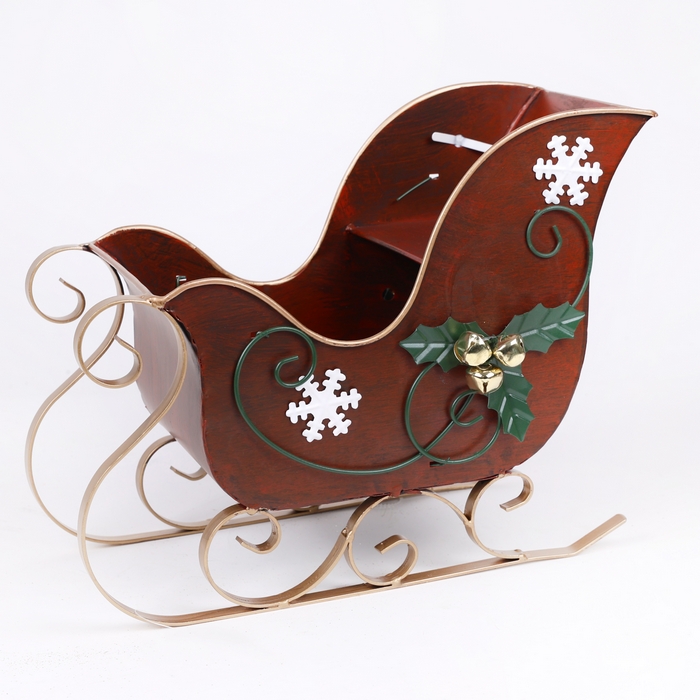 Π£ΠΊΡΠ°ΡΠ΅Π½ΠΈΠ΅, GLOBAL CHRISTMAS, 33x20x25 ΡΠΌ, ΠΠΎΠ»ΠΎΡΠΈΡΡΡΠΉ /CΠ΅ΡΠ΅Π±ΡΠΈΡΡΡΠΉ, ΠΠ΅ΡΠ°Π»Π»