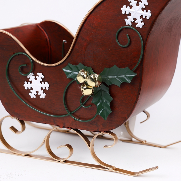 Π£ΠΊΡΠ°ΡΠ΅Π½ΠΈΠ΅, GLOBAL CHRISTMAS, 33x20x25 ΡΠΌ, ΠΠΎΠ»ΠΎΡΠΈΡΡΡΠΉ /CΠ΅ΡΠ΅Π±ΡΠΈΡΡΡΠΉ, ΠΠ΅ΡΠ°Π»Π»