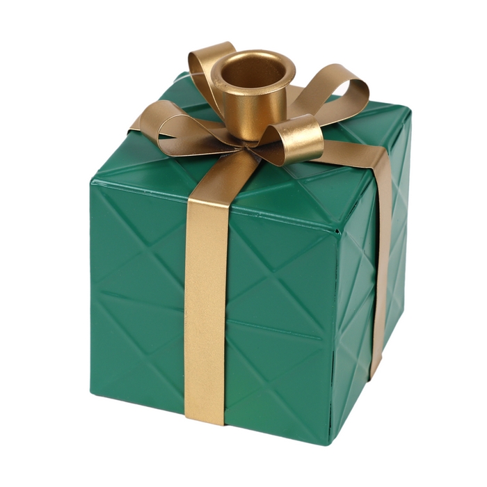 Suport lumanare, GLOBAL CHRISTMAS, 5x9.5x12 cm, Diverse Culori, Metal