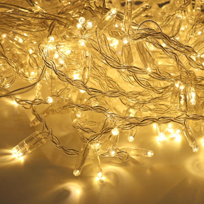 Christmas lighst curtain, GLOBAL CHRISTMAS, 450 bulbs LED, 3x3m, Warm White, 220/240 V, Transparent