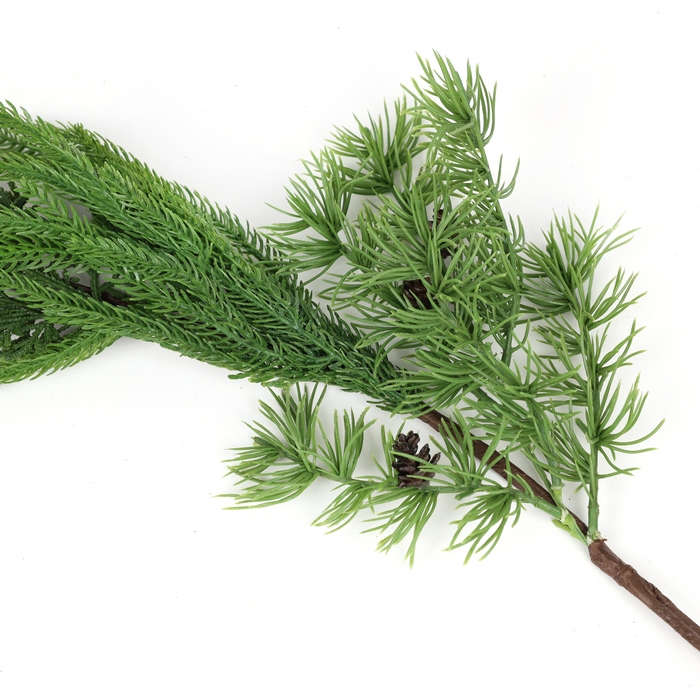 Ghirlanda decorativa, GLOBAL CHRISTMAS, 180cm, Verde, PE, Conuri