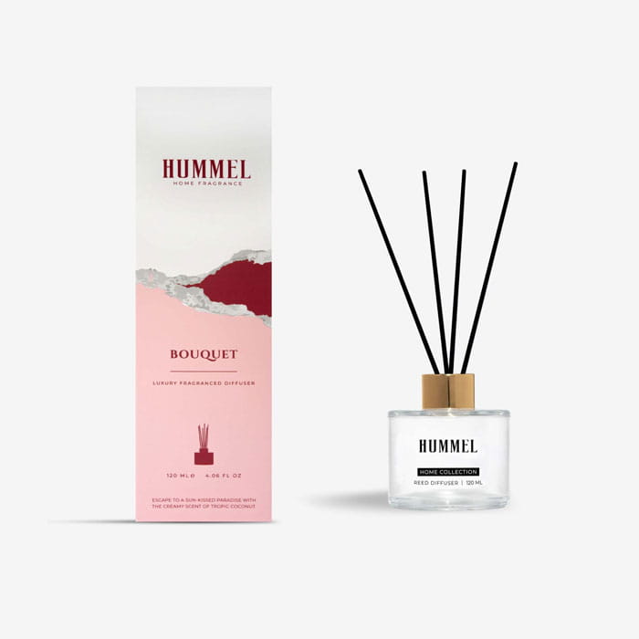 Odorizant camera, HUMMEL, 120ml, Buchet, cu betisoare