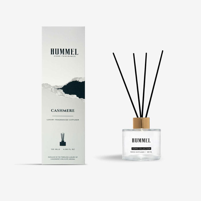 Odorizant camera, HUMMEL, 120ml, Cashmere, cu betisoare
