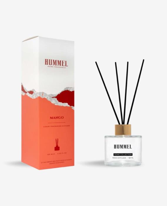 Odorizant camera, HUMMEL, 120ml, Mango, cu betisoare