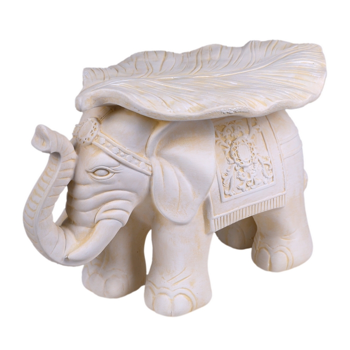 Suvenir elefant cu frunza, ORIENS, Fildes, Ceramica