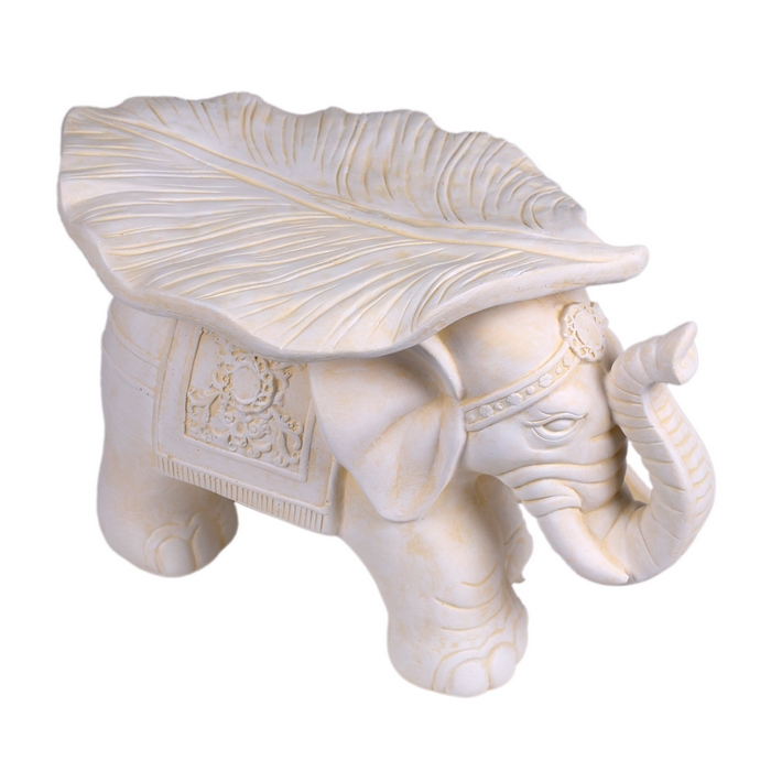 Suvenir elefant cu frunza, ORIENS, Fildes, Ceramica