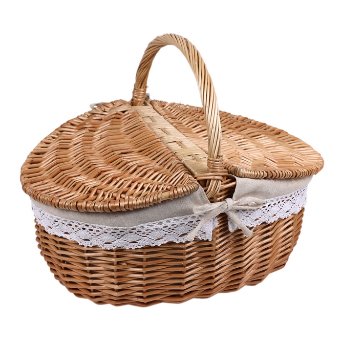 Basket, GS, Oiser, Textile, 44X35X18 cm, Brown