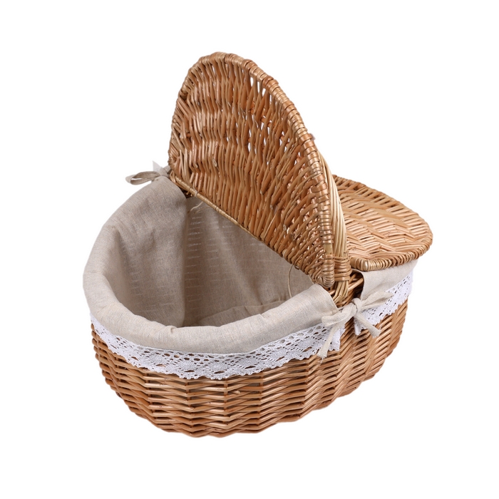 Basket, GS, Oiser, Textile, 44X35X18 cm, Brown