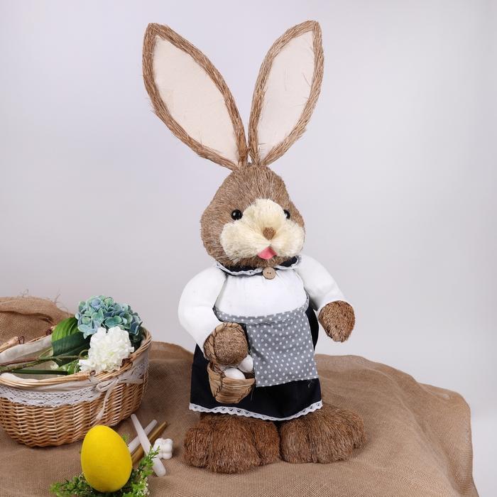 Figurina, GLOBAL EASTER, Iepuras, 100 cm, Multicolor, Polistiren