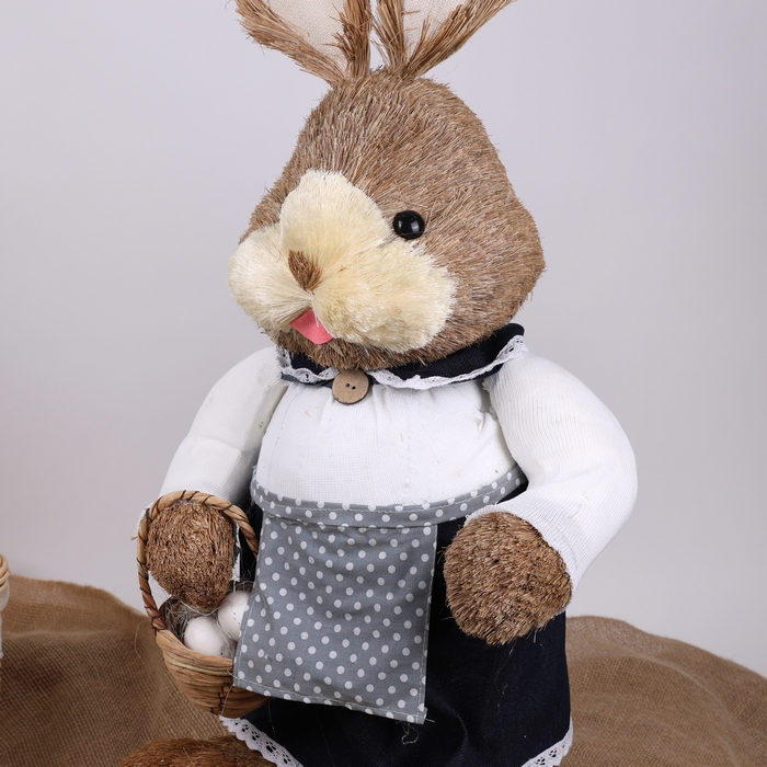 Figurina, GLOBAL EASTER, Iepuras, 100 cm, Multicolor, Polistiren