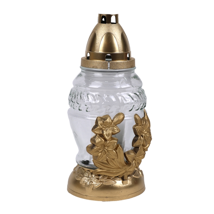 Лампада, ZNICZPLAST, 80 г, 28 часов, Красный/Белый, Стекло