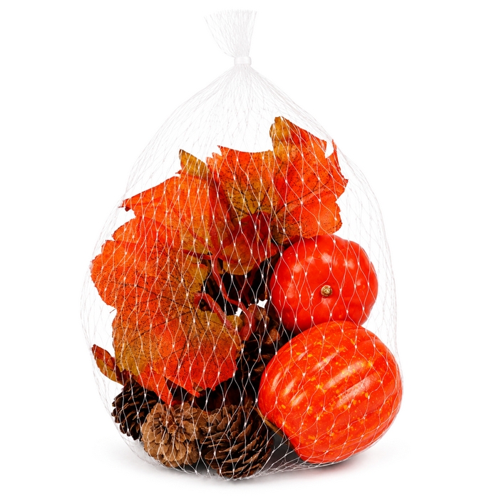 Set accesorii decorative, GLOBAL AUTUMN, 11 piese, Oranj/Cafeniu