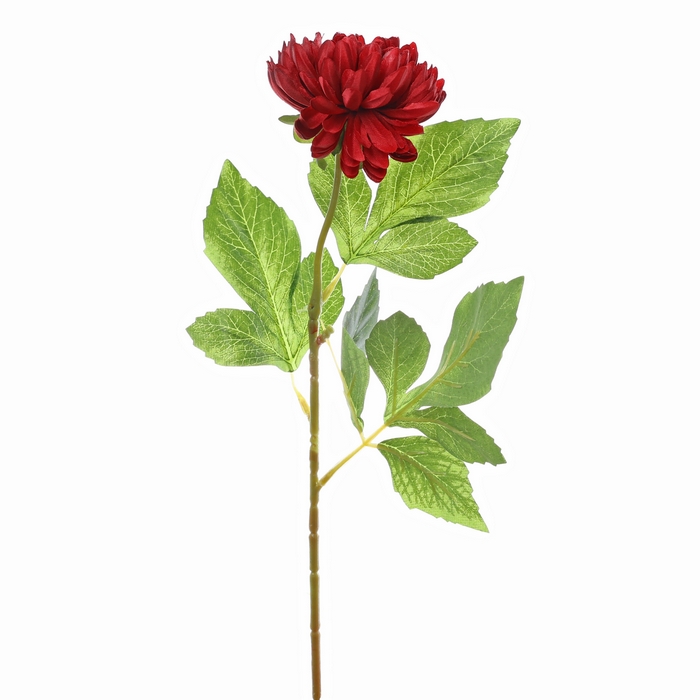 Floare decorativa, GLOBAL AUTUMN, Crizantema, Bordo, PVC