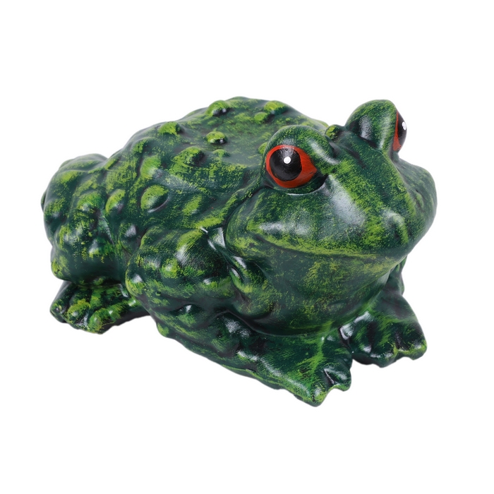 Figurina gradina broasca mica, ORIENS, Verde, Gips