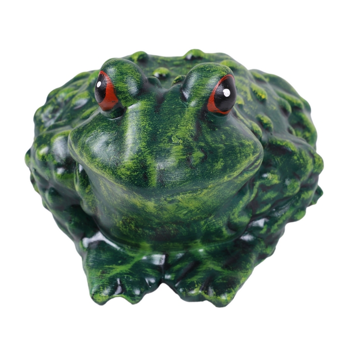 Figurina gradina broasca mica, ORIENS, Verde, Gips