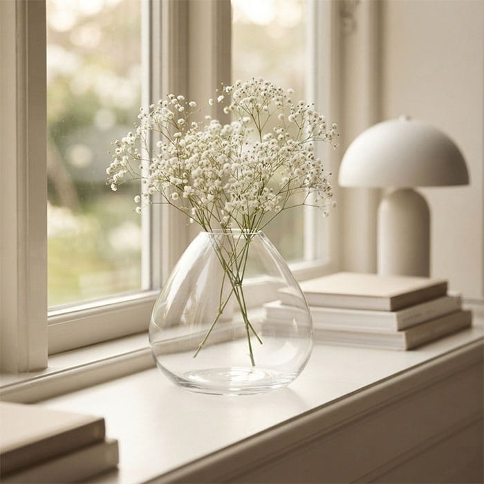 Vase, BOHEMIA, Glass, 18.5 cm, Transparent