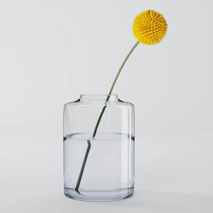 Vase, BOHEMIA, Glass, 18 cm, Transparent