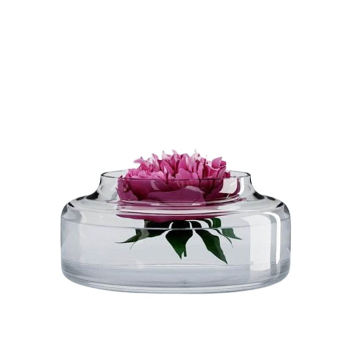 Vase, BOHEMIA, Glass, 20 cm, Transparent