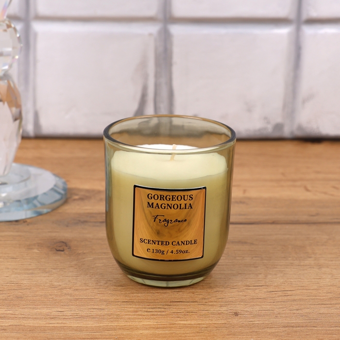 Scented candle, GS, Paraffin, Magnolia, 130 g