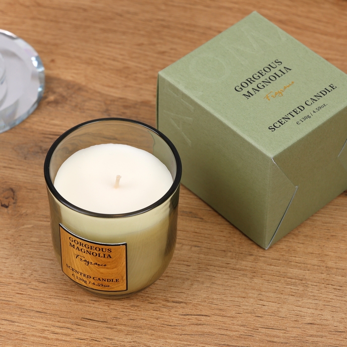 Scented candle, GS, Paraffin, Magnolia, 130 g