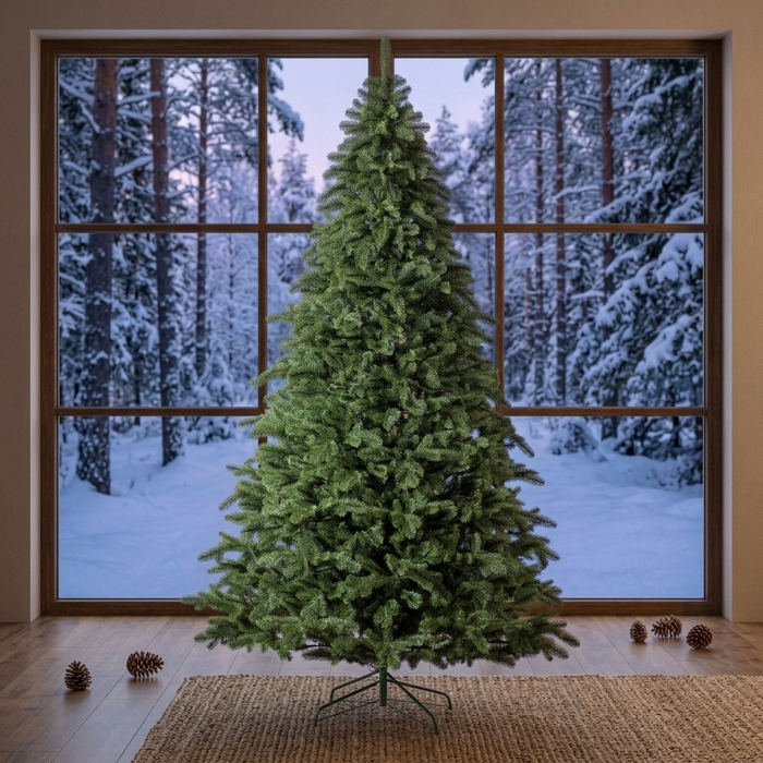 Brad de craciun, GLOBAL CHRISTMAS, Kovalivka, Verde, 300 cm, PE
