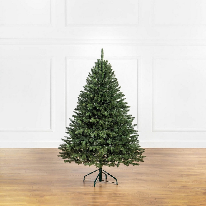 Brad de craciun, GLOBAL CHRISTMAS, ALPINE, Verde, 150 cm, PE
