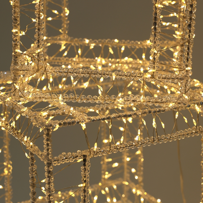 Декоративный набор в коробке, GLOBAL CHRISTMAS, Теплый Белый, 3 шт, 20 см, 25 cм, 30 см