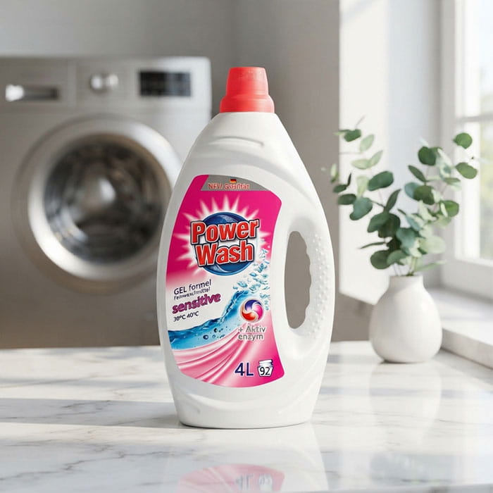 Laundry detergent, POWER WASH, Liquid, 4L, 92 (washes), Hypoallergenic