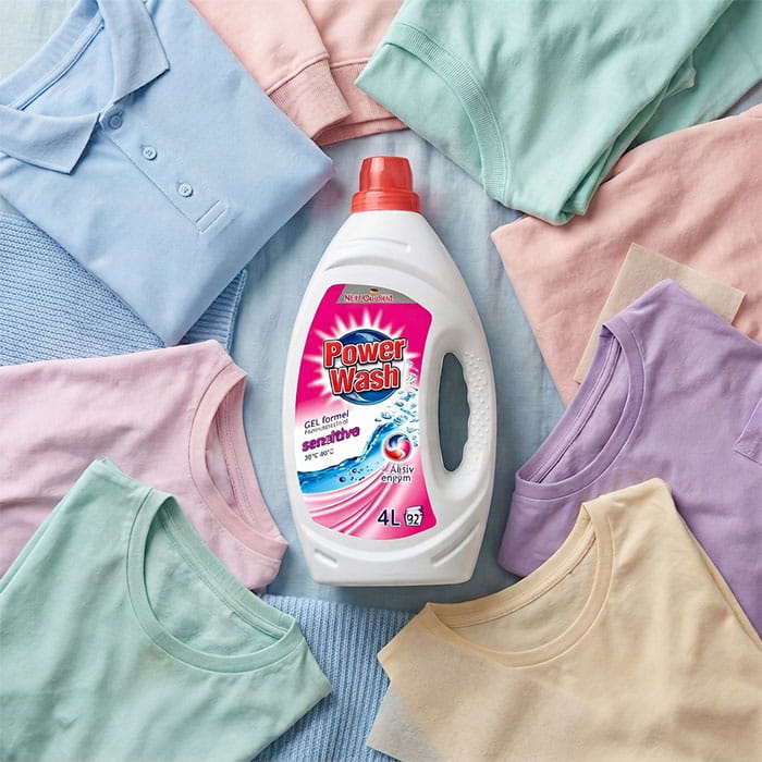 Laundry detergent, POWER WASH, Liquid, 4L, 92 (washes), Hypoallergenic