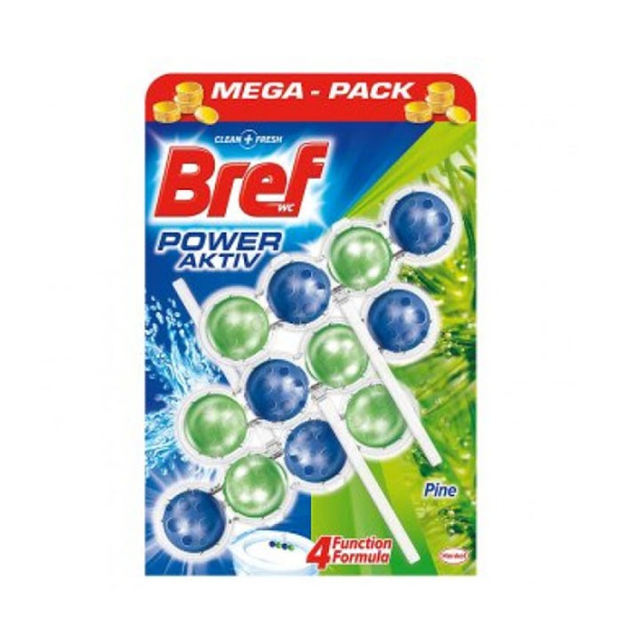 Set odorizante toaleta, BREF, 3x50gr, Power Aktiv
