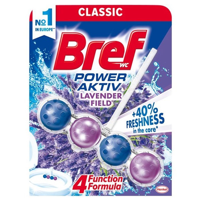 Odorizant toaleta, BREF, 50 gr, Lavanda, Power Aktiv, Solid, WC