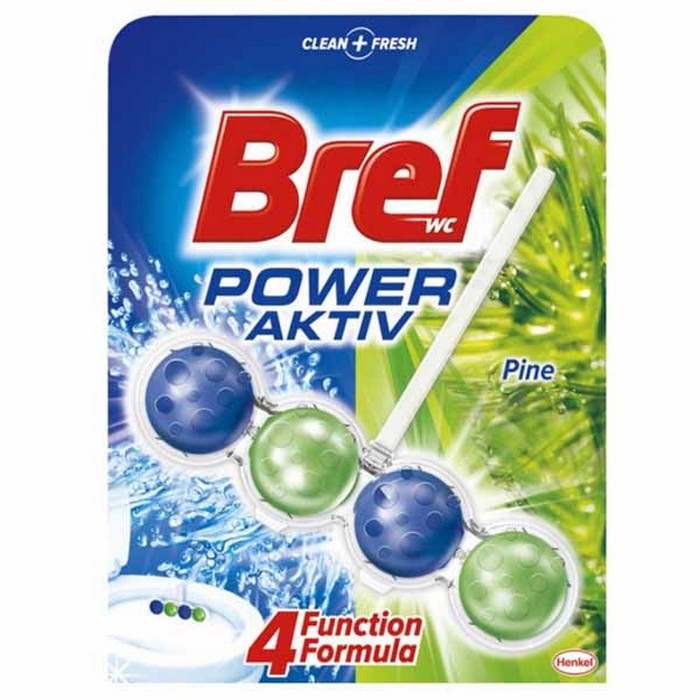 Odorizant toaleta, BREF, 50gr, Padure de conifere, Power Aktiv, Solid, WC