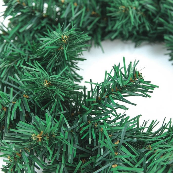 Coronita de craciun, GLOBAL CHRISTMAS, 60cm, Verde