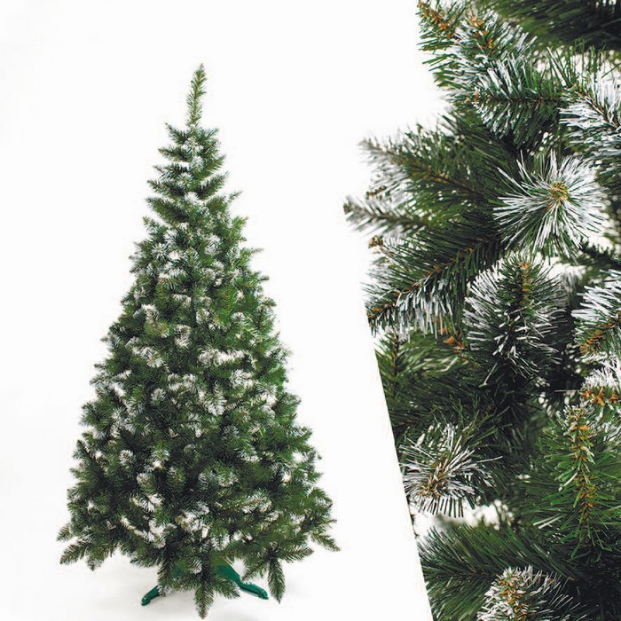Brad de craciun, YALUNKA, Lidya, Verde, 100 cm, PVC, Inzapezit