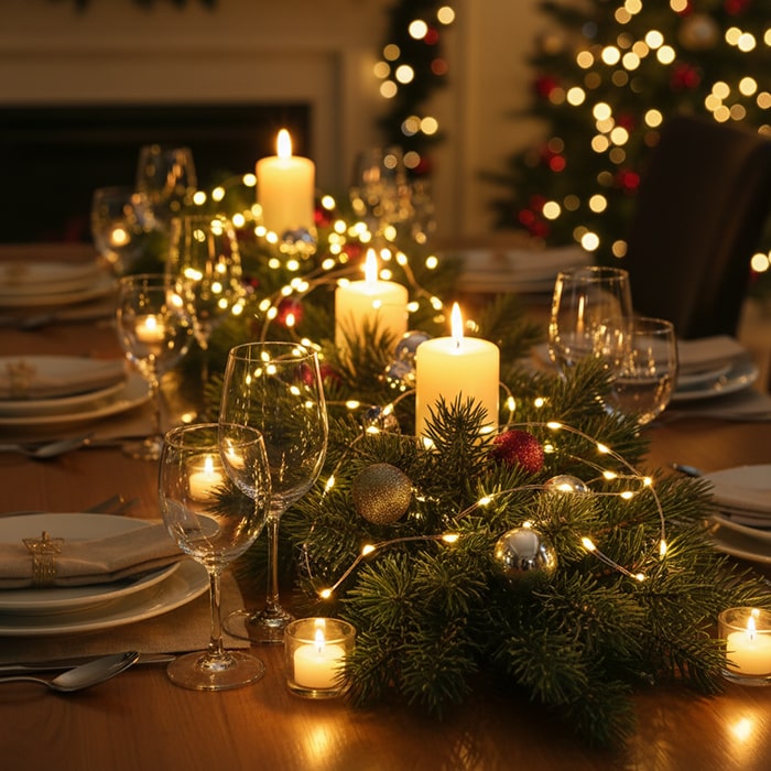 Instalatie luminoasa pe baterii, GLOBAL CHRISTMAS, 100 becuri LED, 10 m, Alb Cald, Baterii