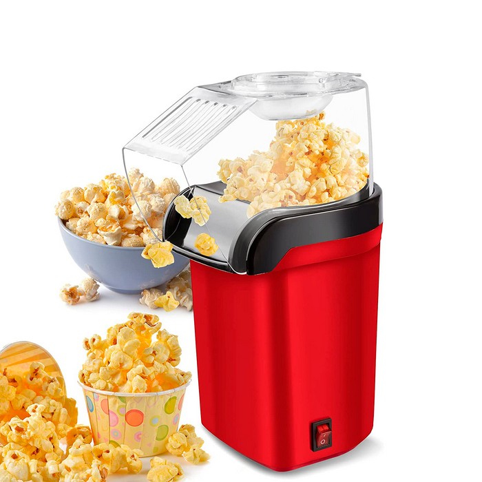 Aparat de facut popcorn, SOKANY, Rosu, 220/240 V, 1200 W