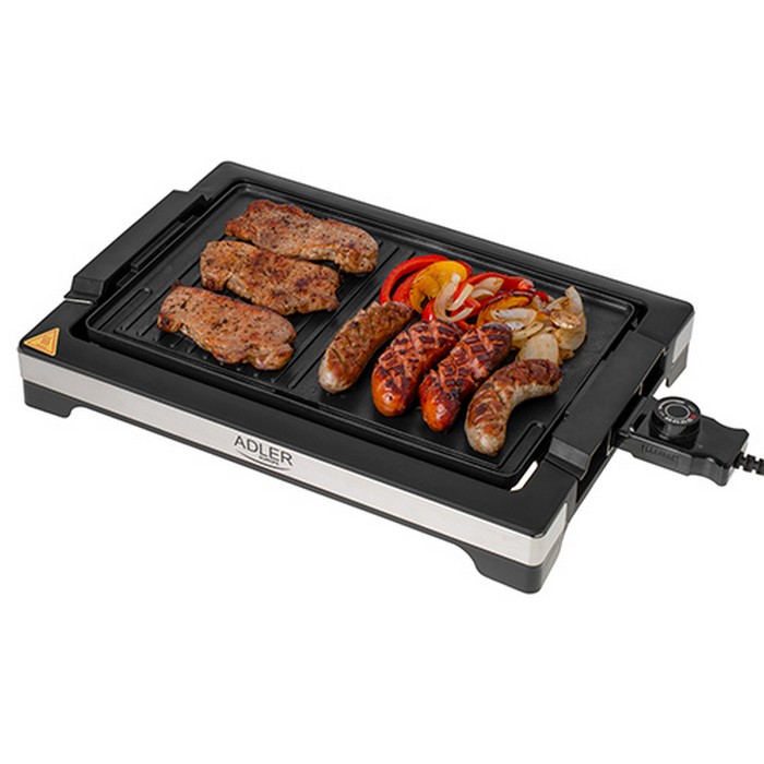 Gratar electric, ADLER, 3000 W, 220 V, 36,5 x24 cm