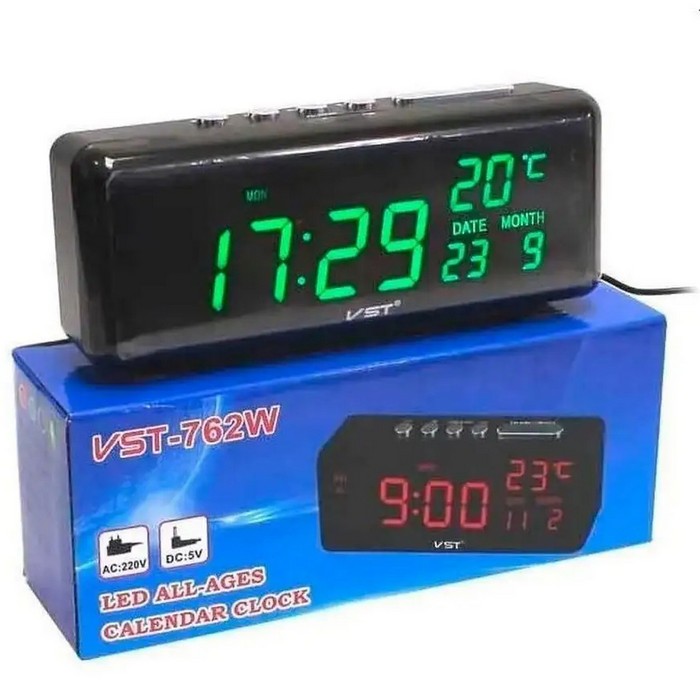 Digital clock, GS, Plastic