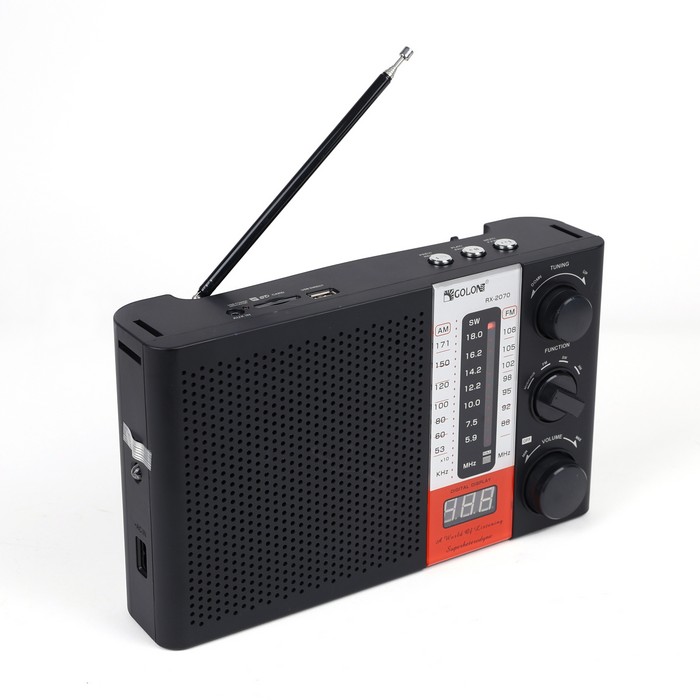 Radio, GS, Plastic, Negru, USB/FM/Bluetooth
