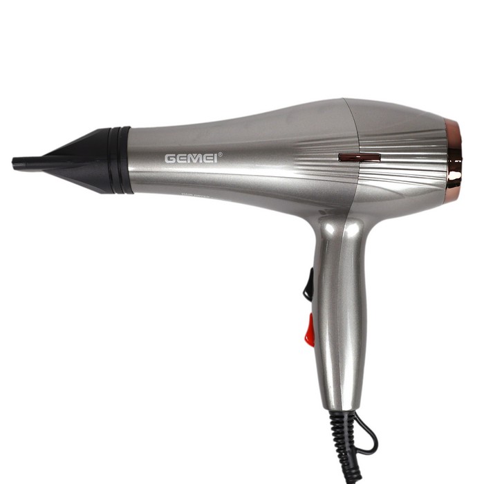 Uscator de par, GEMEI, Plastic, Auriu, 1800 W, Retea